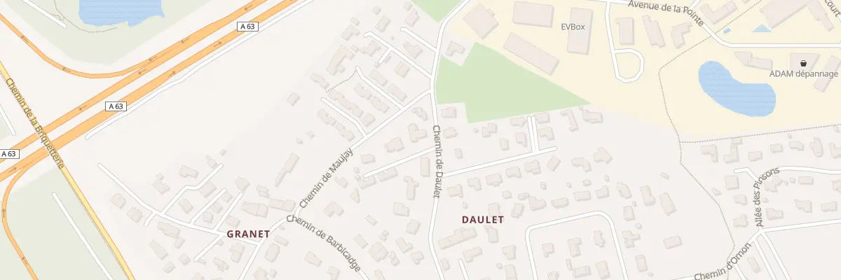 Plan du 13 Che de Daulet à Canéjan