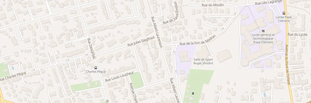Plan du 21 Rue Albert Laurenson à Pessac