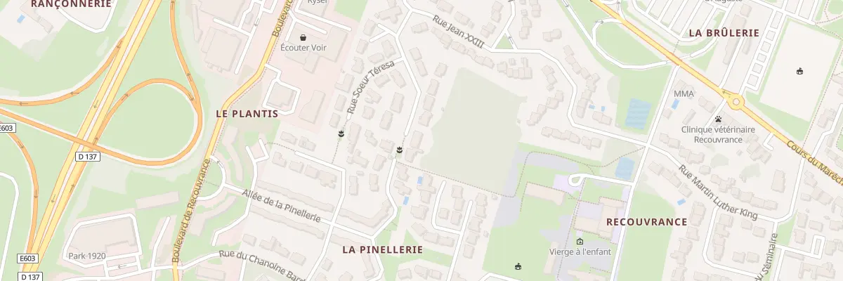 Plan du 13 Rue du Chanoine P-M Tonnellier à Saintes