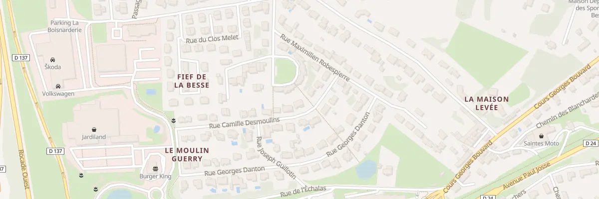 Plan du 8 Rue Camille Desmoulins à Saintes