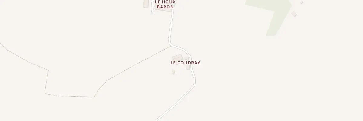 Plan du 1 Le Coudray à Fromentières