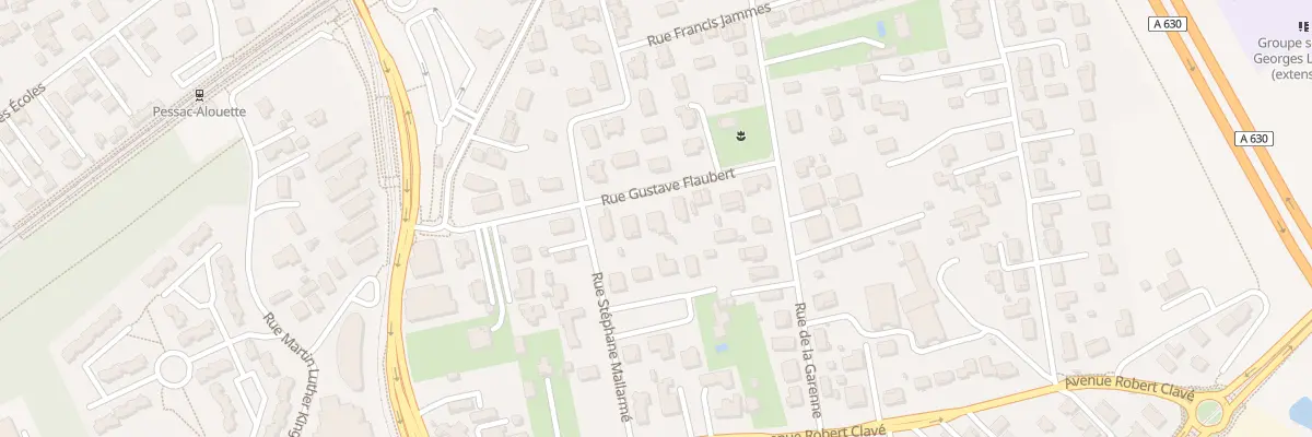 Plan du 12 Rue Gustave Flaubert à Pessac