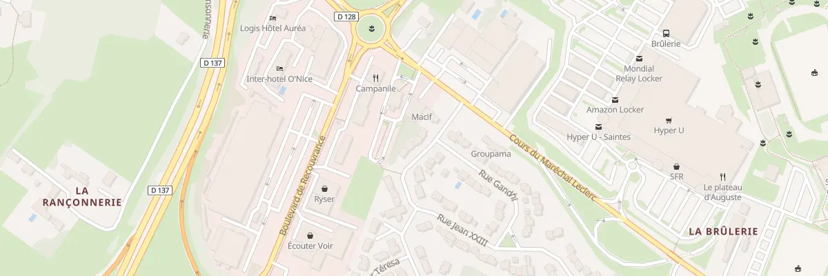Plan du 67 Rue Jean XXIII à Saintes