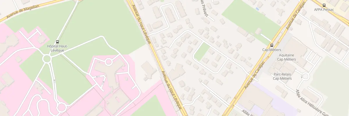 Plan du 9 All de la Mare à Pessac