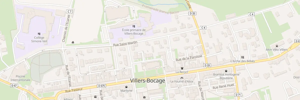 Plan du 17 Pl Marechal Leclerc à Villers-Bocage