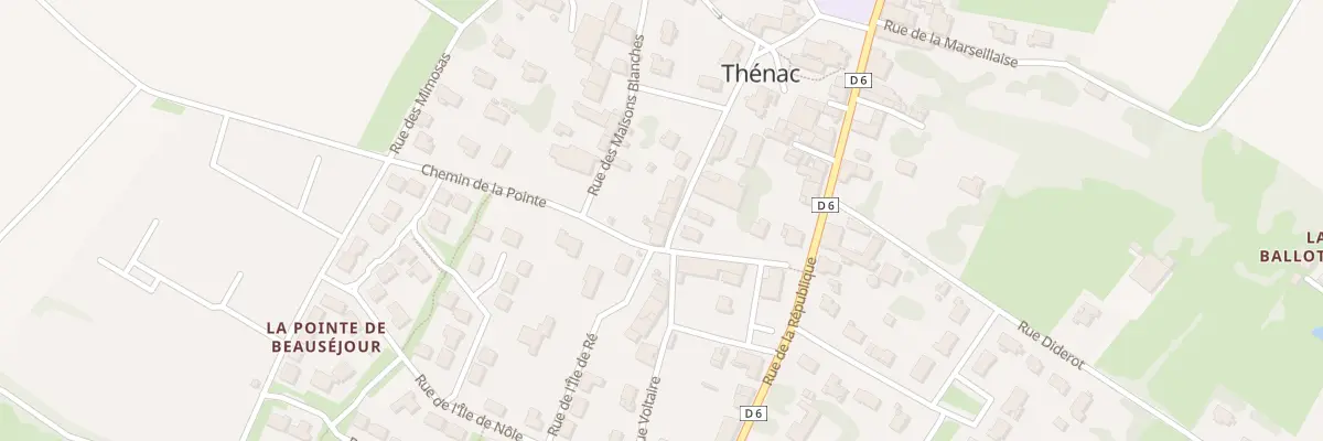 Plan du 12 Rue de la Cure à Thénac