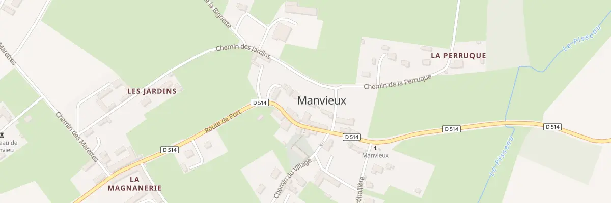 Plan du 6 Rte de Port à Manvieux