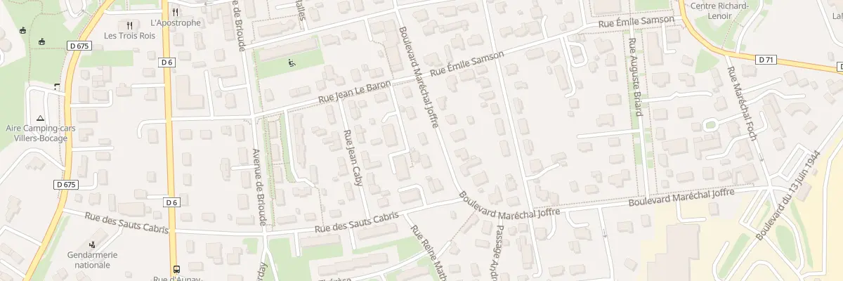 Plan du 14 Bd Maréchal Joffre à Villers-Bocage