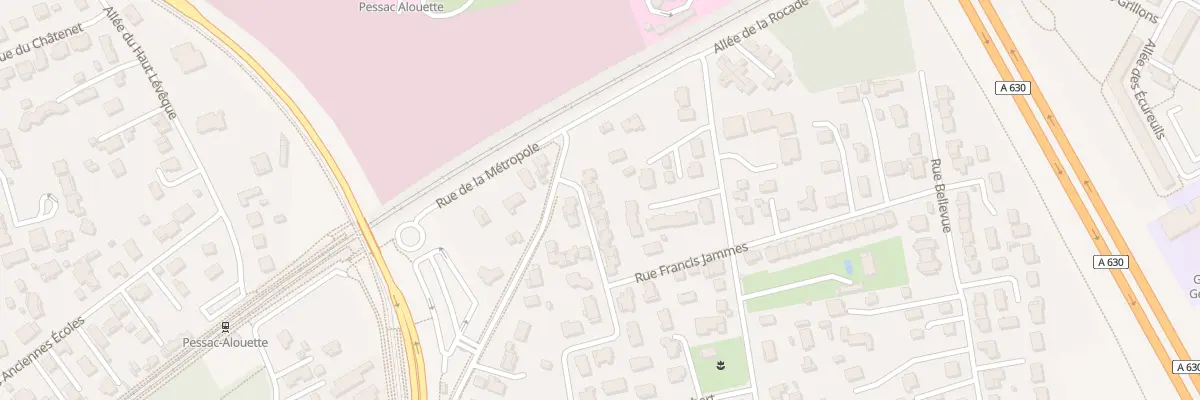 Plan du 24 Rue Calmette Et Guerin à Pessac