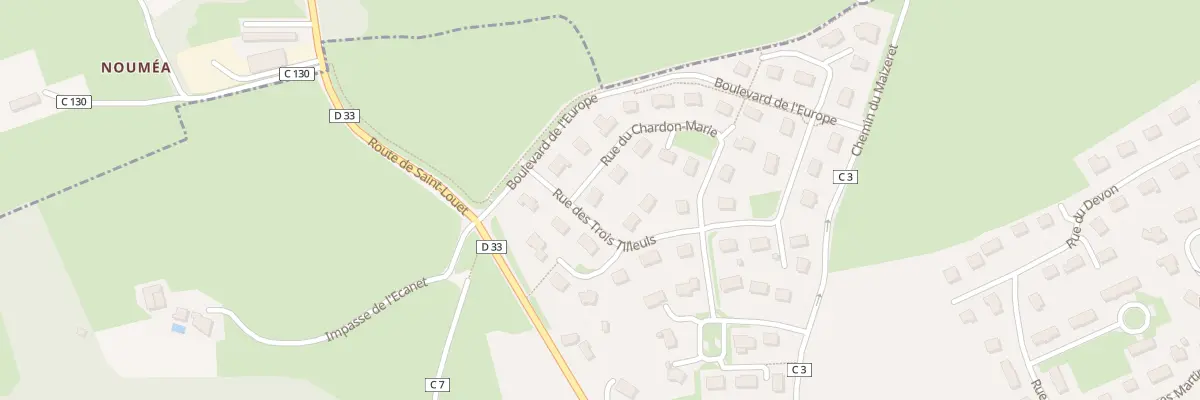 Plan du 2 Rue du Chardon-Marie à Villers-Bocage