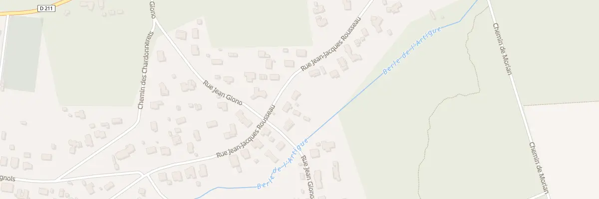 Plan du 852 Rue Jean-jacques Rousseau au Pian-Médoc