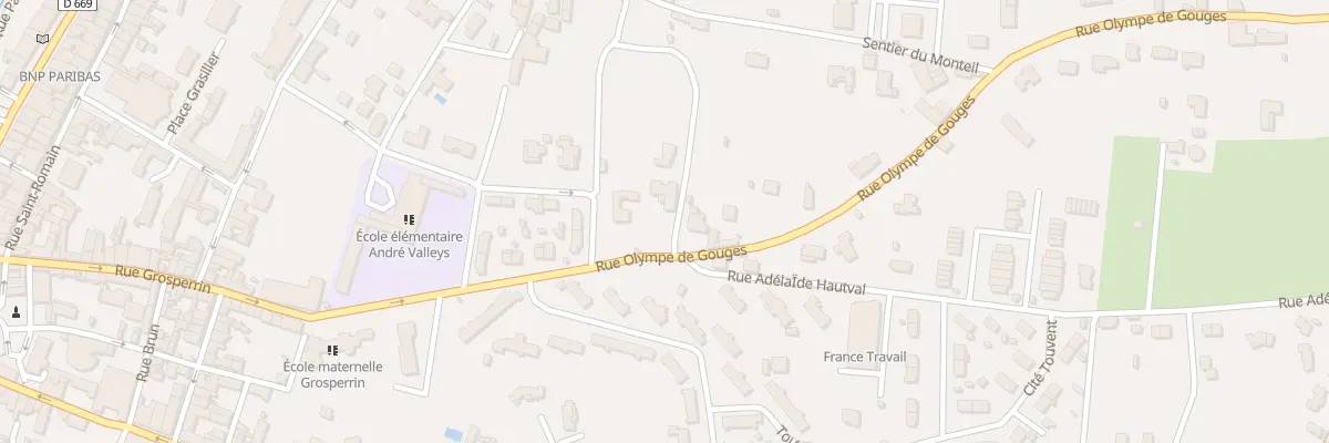 Plan du 18 Rue Olympe de Gouges à Blaye