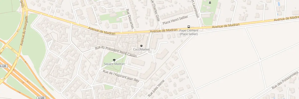 Plan du 1 Rue du Pdt Rene Cassin à Pessac