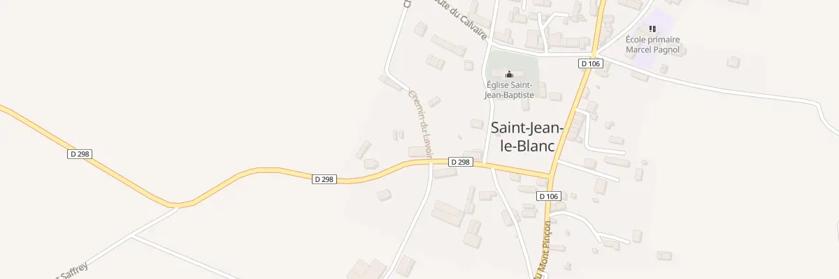 Plan du 5100 Le Bourg - St Jean Blanc à Terres de Druance