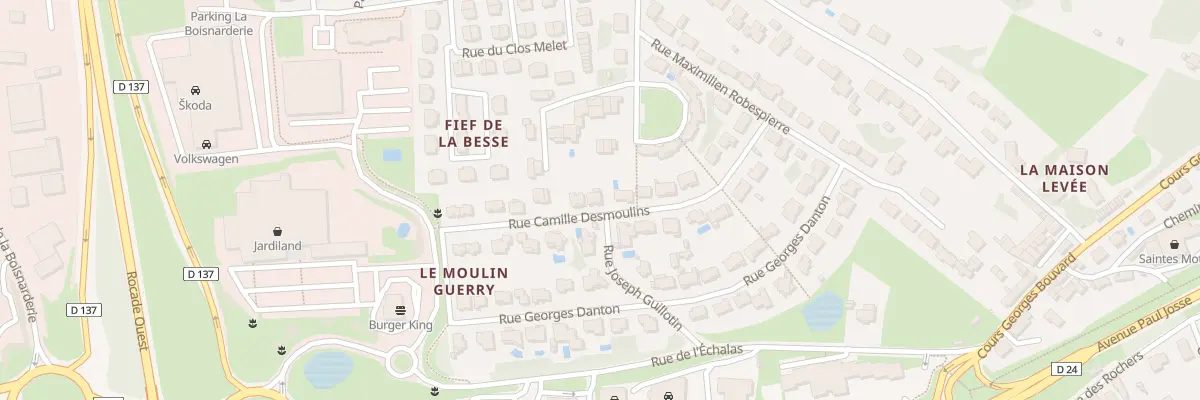 Plan du 16 Rue Camille Desmoulins à Saintes