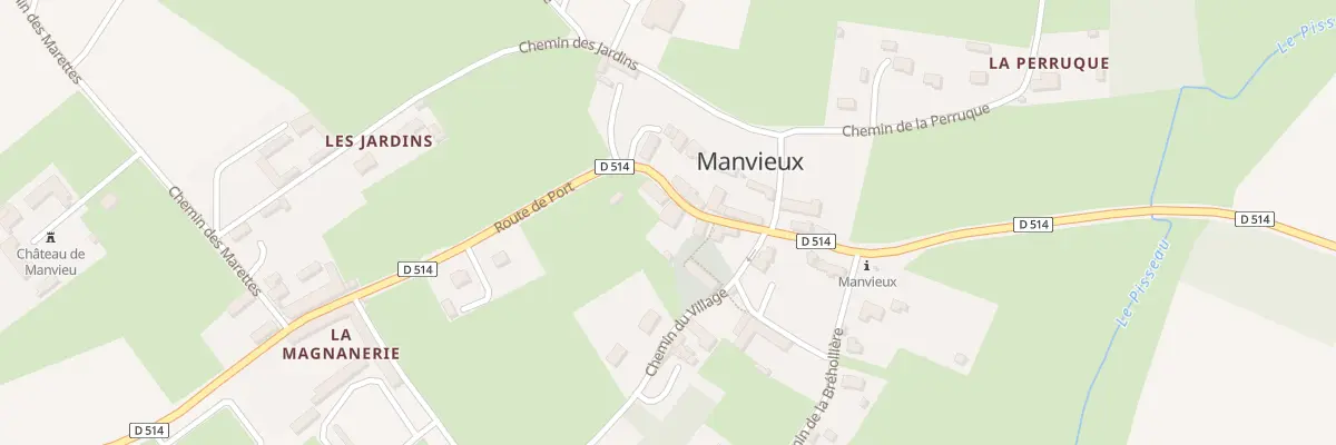 Plan du 3 Rte de Port à Manvieux