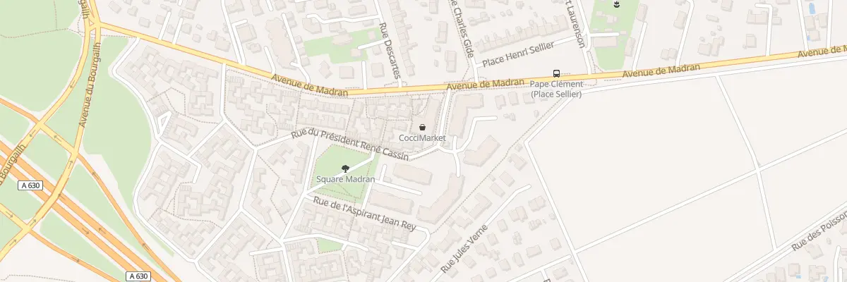 Plan du 182 Rue du Pdt Rene Cassin à Pessac