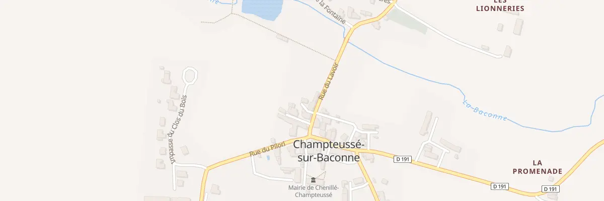 Plan du 5 Rue du Lavoir à Chenillé-Champteussé