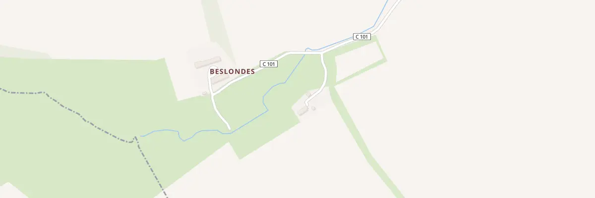 Plan du 1 Imp Beslondes à Longvillers