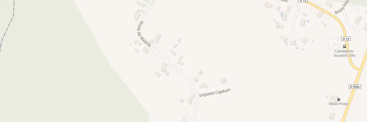 Plan du 766 Rte de Madrilh à Castaignos-Souslens