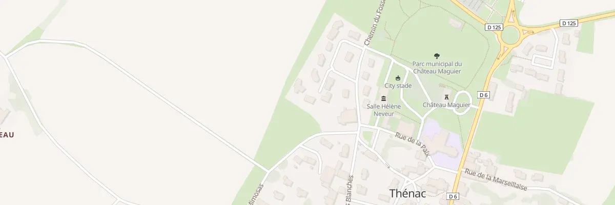 Plan du 16 Rue des Camélias à Thénac