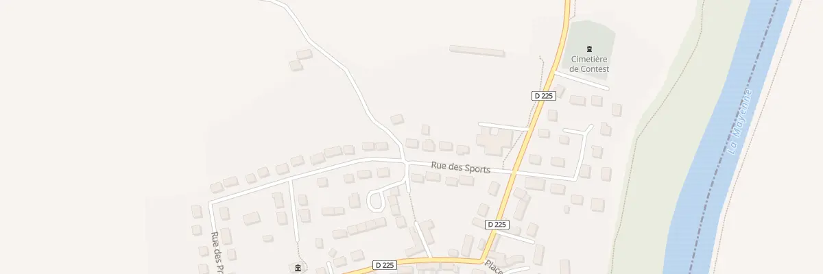 Plan du 10 Rue des Sports à Contest