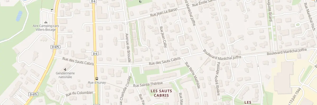 Plan du 14 Rue Jean Caby à Villers-Bocage