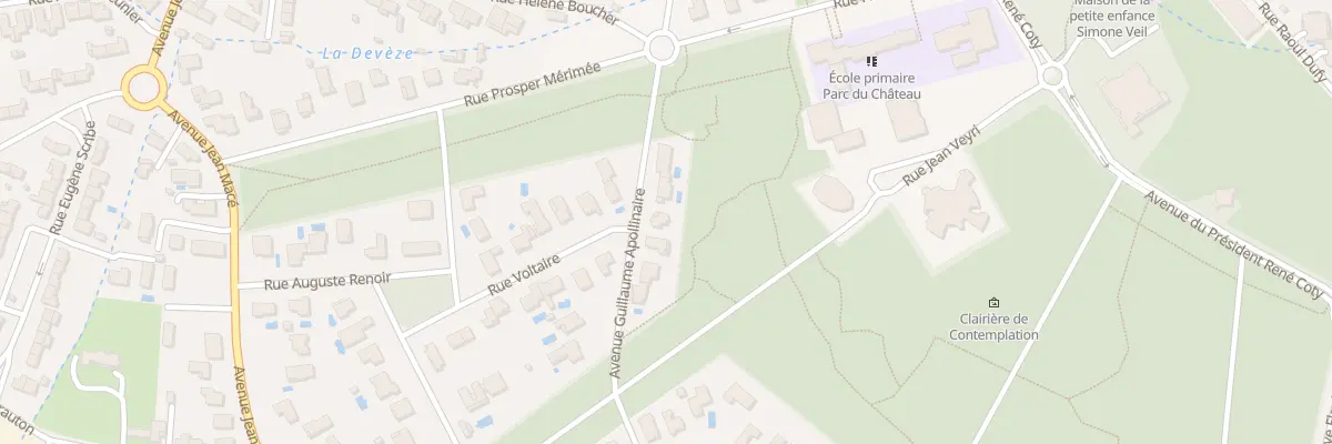 Plan du 6 Av Guillaume Apollinaire à Mérignac
