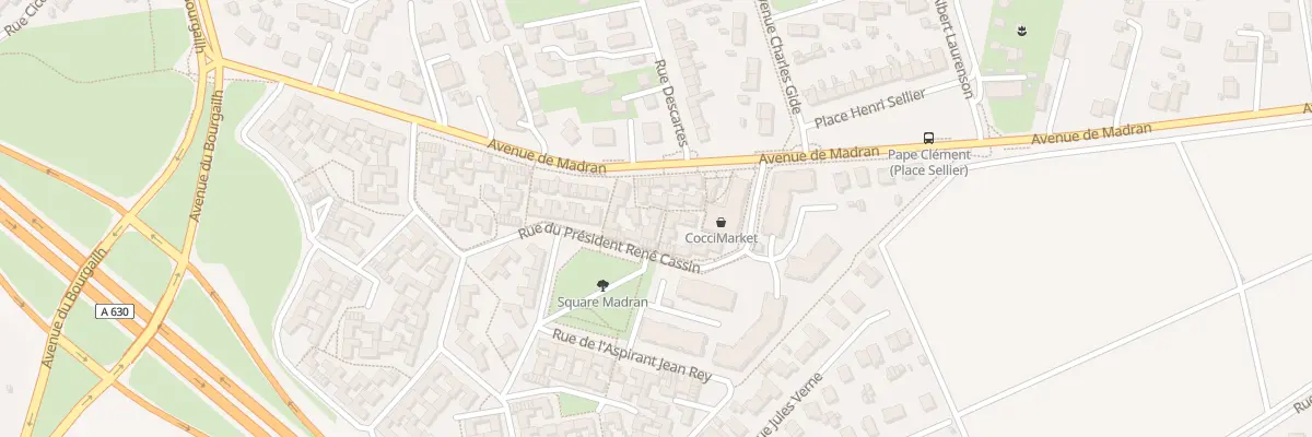Plan du 189 Rue du Pdt Rene Cassin à Pessac