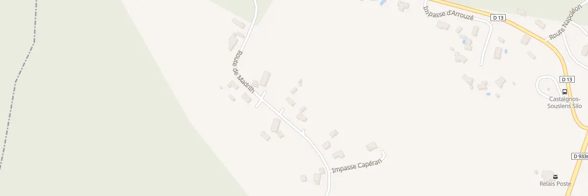 Plan du 814 Rte de Madrilh à Castaignos-Souslens