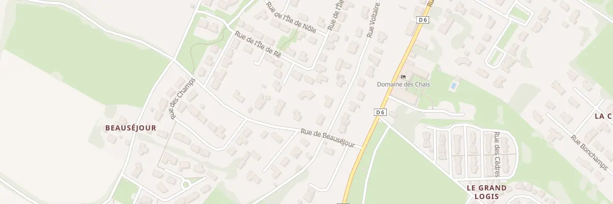 Plan du 14 Rue Voltaire à Thénac