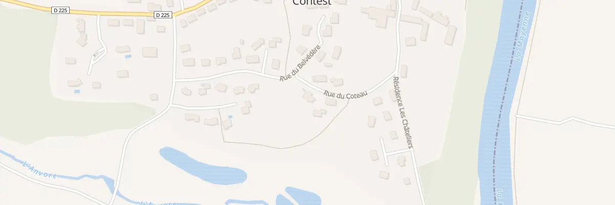 Plan du 2 Rue du Coteau à Contest