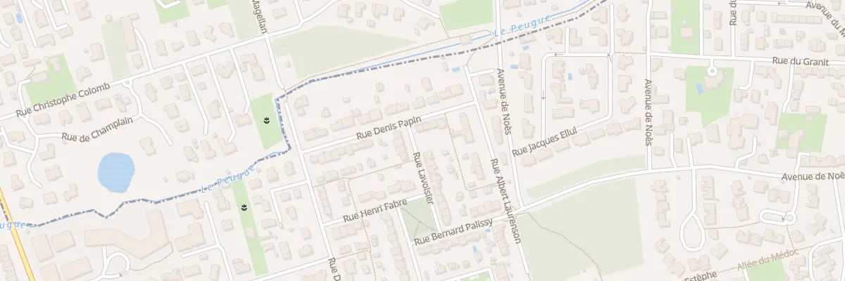 Plan du 9 Rue Denis Papin à Pessac