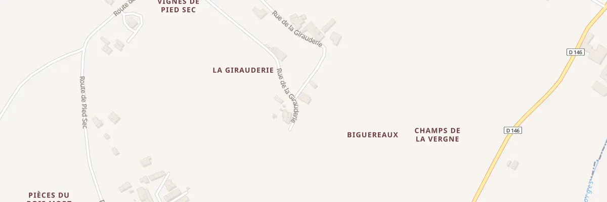 Plan du 22 Rue de la Giraudrie à Saint-Georges-des-Agoûts