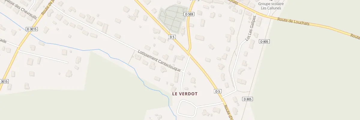 Plan du 1 Che du Verdot à Saint-Magne