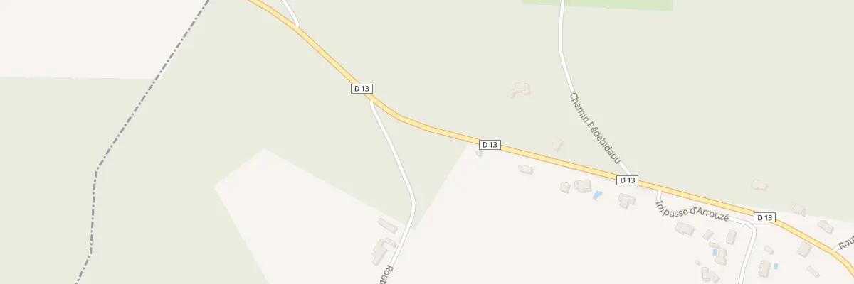 Plan du 597 Rte de la Chalosse à Castaignos-Souslens
