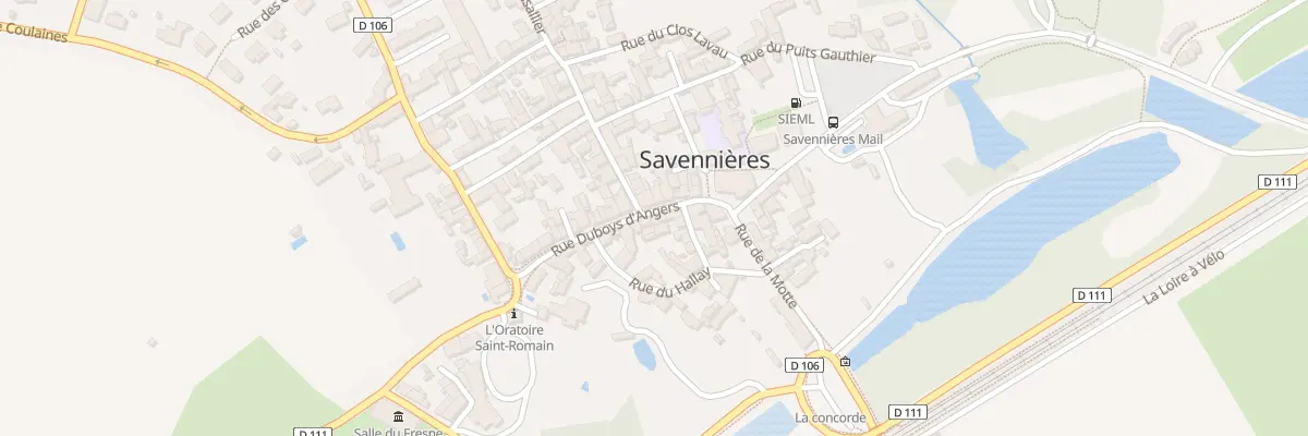 Plan du 7 Rue Duboys d’Angers à Savennières