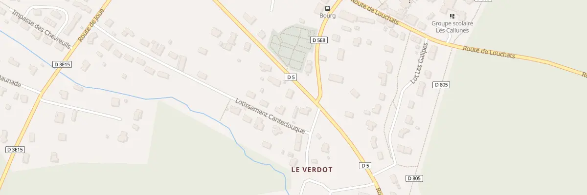 Plan du 1 Lot Canteclouque à Saint-Magne