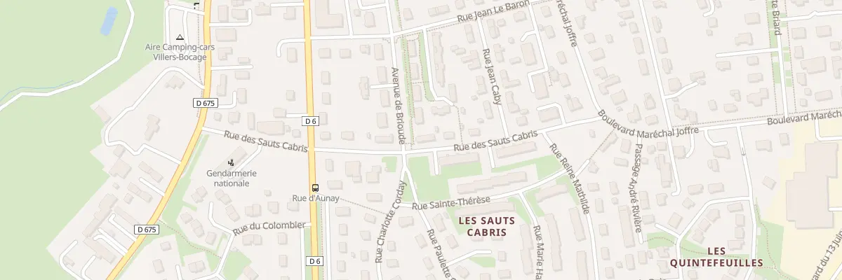 Plan du 9 Rue des Sauts de Cabris à Villers-Bocage
