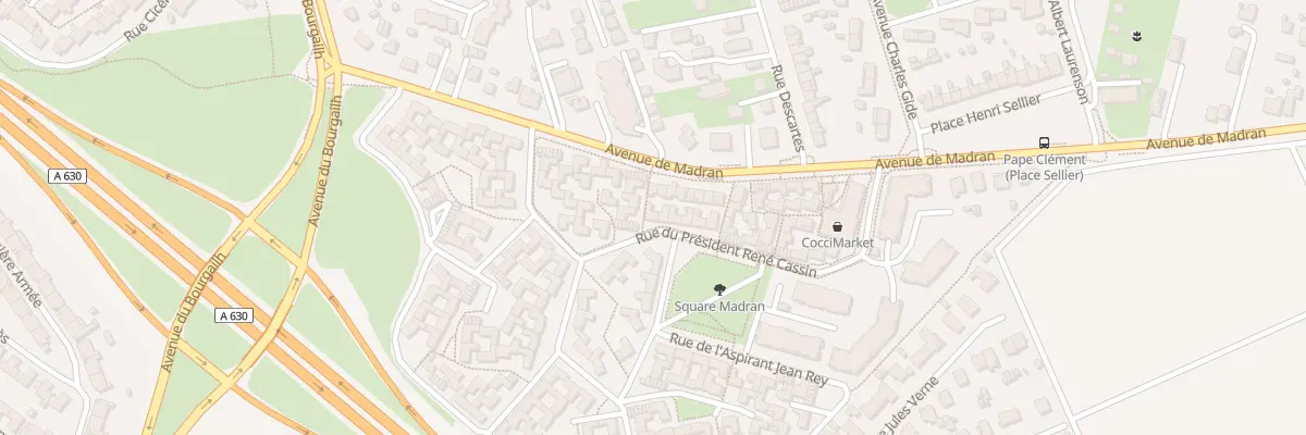 Plan du 165 Rue du Pdt Rene Cassin à Pessac