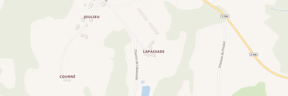 Plan du 570 Rte de Lapassade à Mesplède