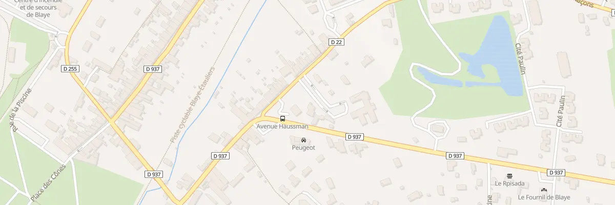 Plan du 5 Av Haussman à Blaye