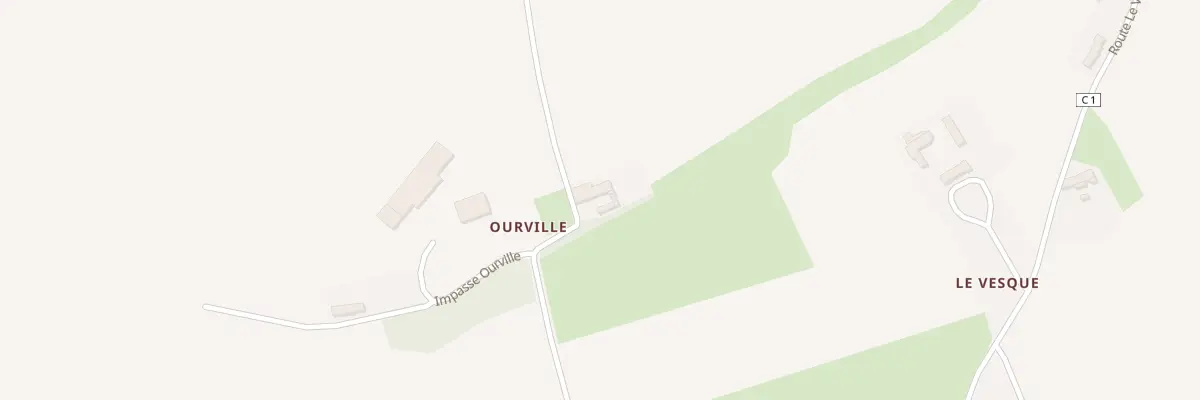 Plan du 3 Rte de Ourville à Hottot-les-Bagues