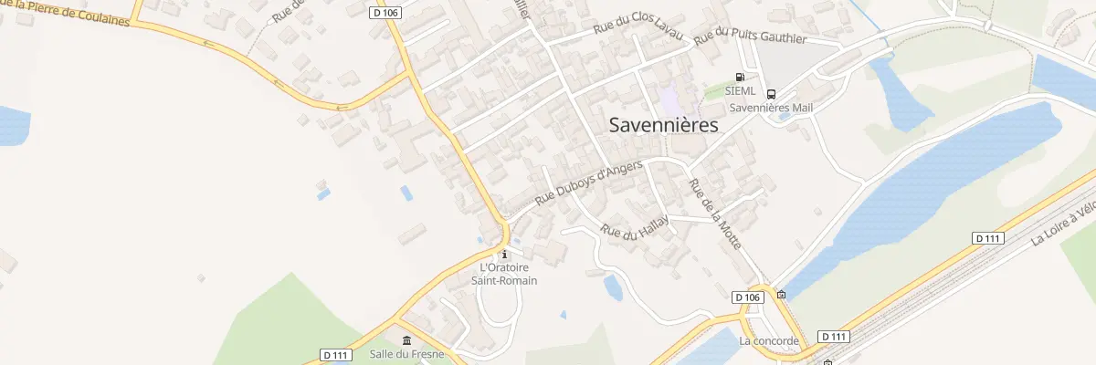 Plan du 20 Rue Duboys d’Angers à Savennières