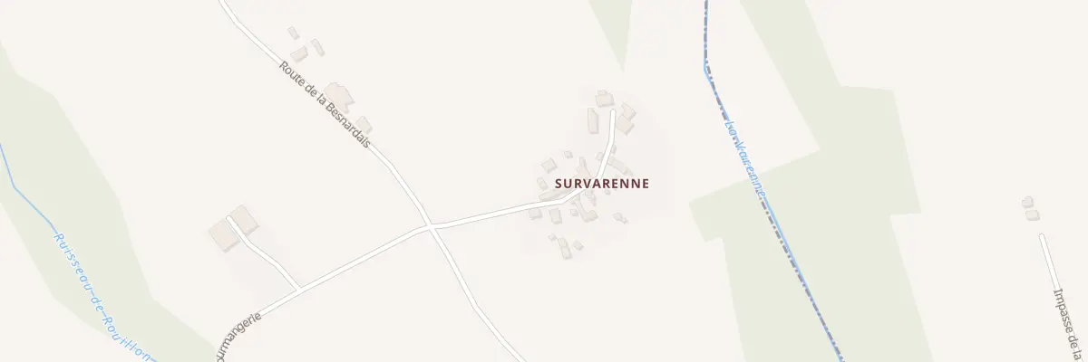 Plan du 1 Che de Survarenne à Soucé