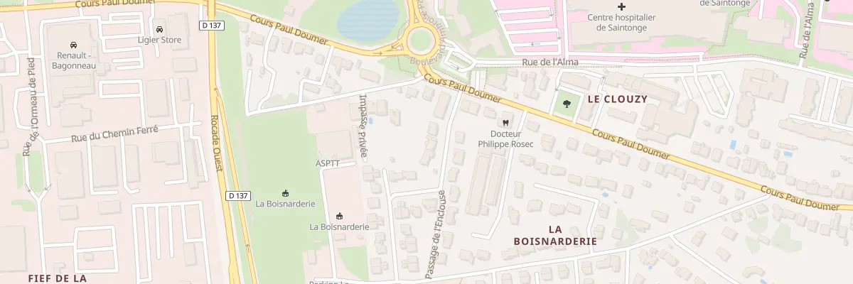 Plan du 4 Rue de l’Enclouse à Saintes