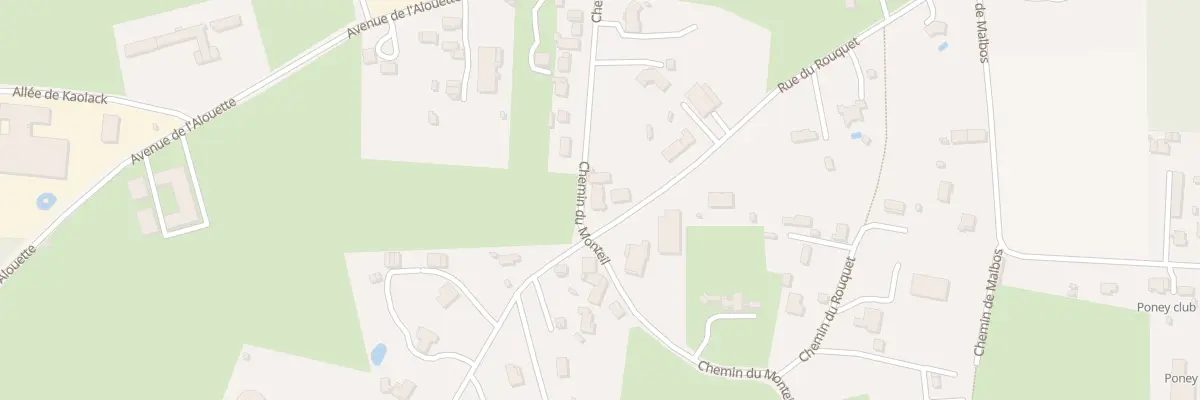 Plan du 58 Av du Rouquet à Mérignac