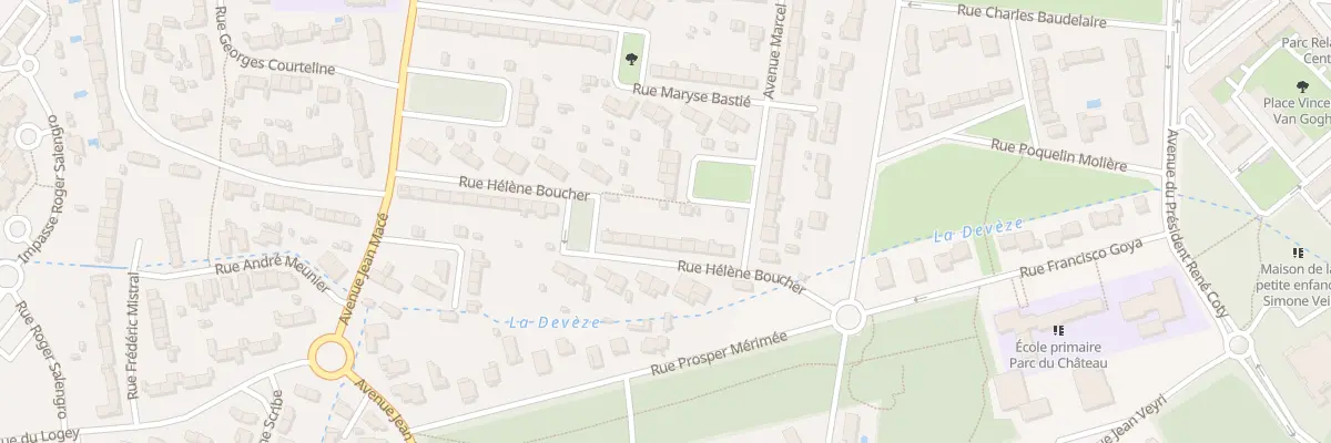 Plan du 11 Rue Helene Boucher à Mérignac
