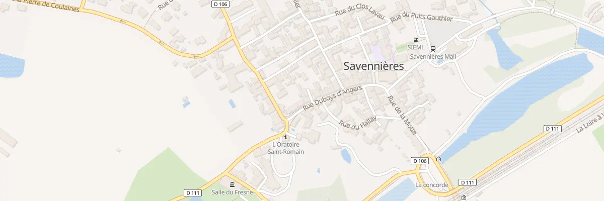 Plan du 22 Rue Duboys d’Angers à Savennières