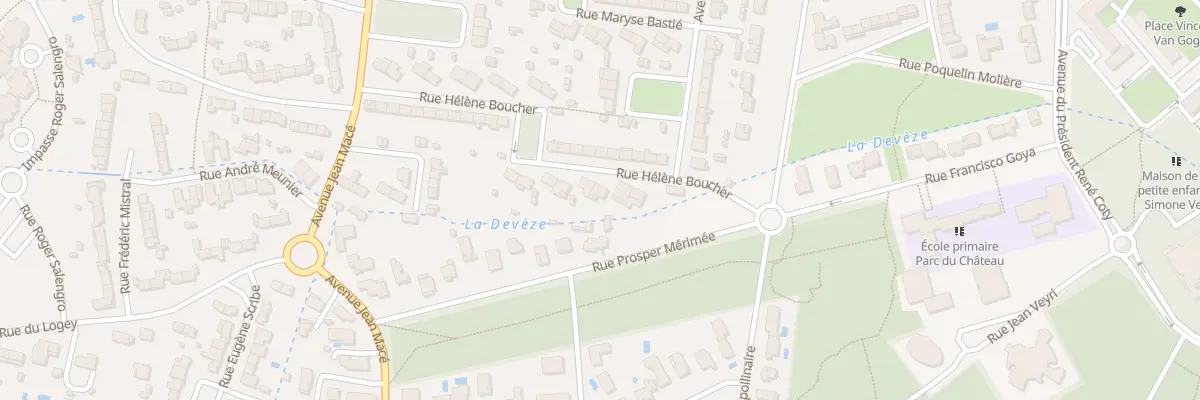 Plan du 6 Rue Helene Boucher à Mérignac